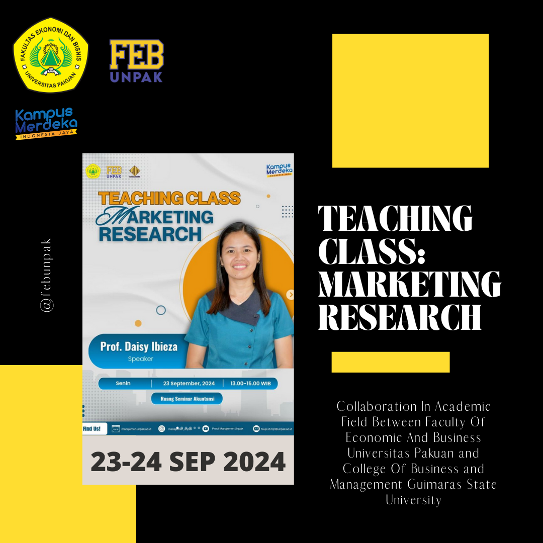 TEACHING CLASS: MARKETING RESEARCH