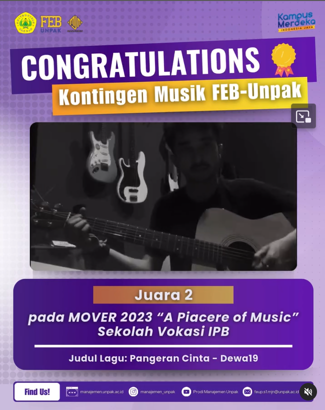 Juara 2 dalam MOVER 2023 “A Piacere of Music”