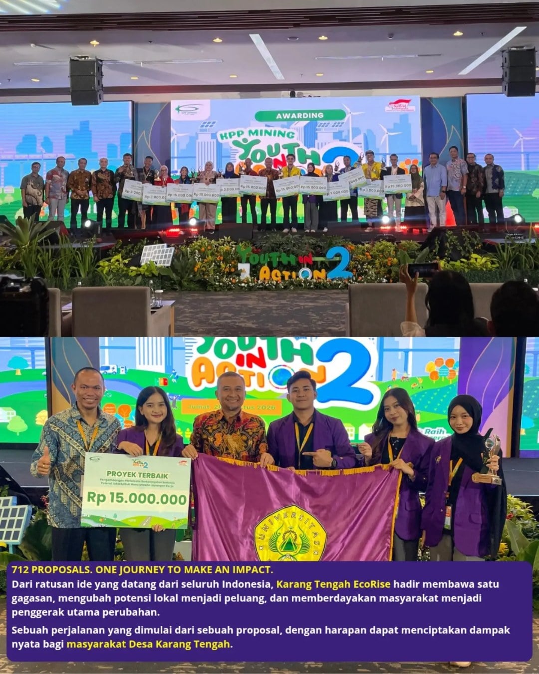 Karang Tengah EcoRise Raih Predikat Proyek Terbaik KPP Mining Youth in Action 2 2026