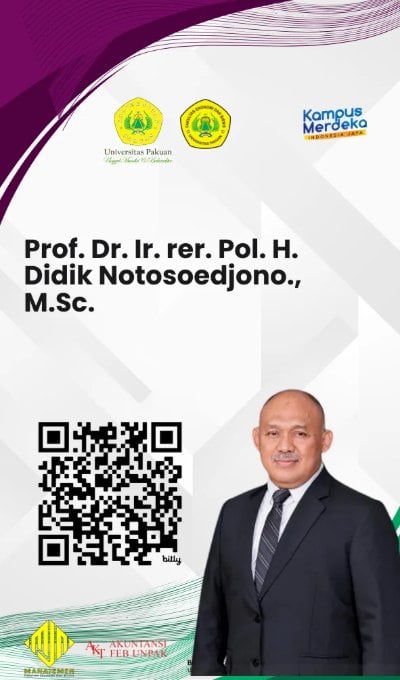 Prof. Dr. Ir. rer. pol. H. Didik Notosoedjono, M.Sc.
