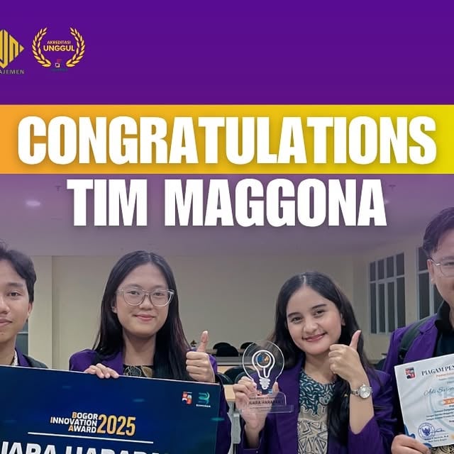 Tim Maggona Juara Harapan 1 Bogor Innovation Award 2025