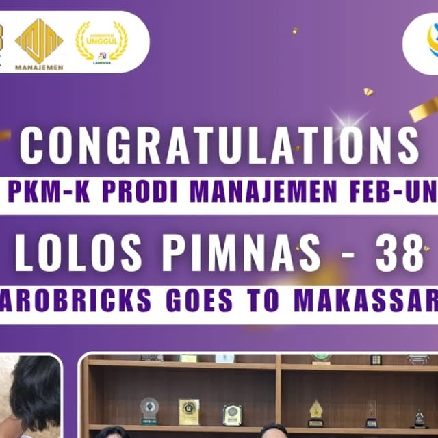 Tim PKM-K AroBricks lolos PIMNAS ke-38
